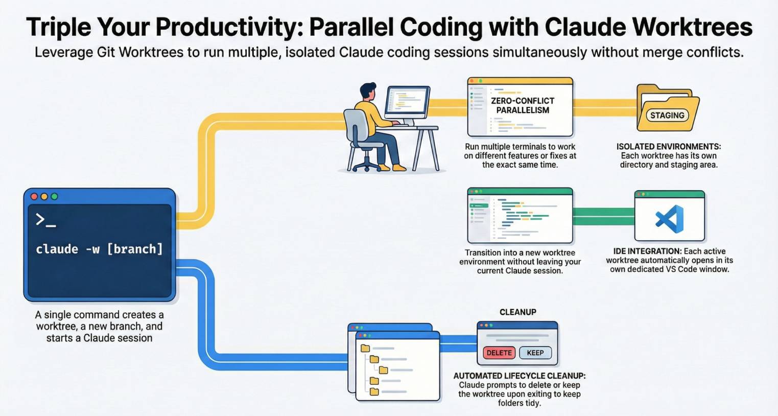 Parallel worktrees
